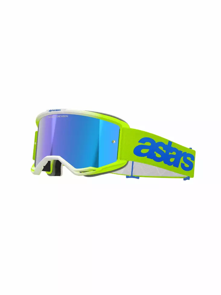 Alpinestars Goggle Vision 5 BLAZE Fluo Gul/Blå Spegel/Blå - Goggles Onroad - D480722 - 1