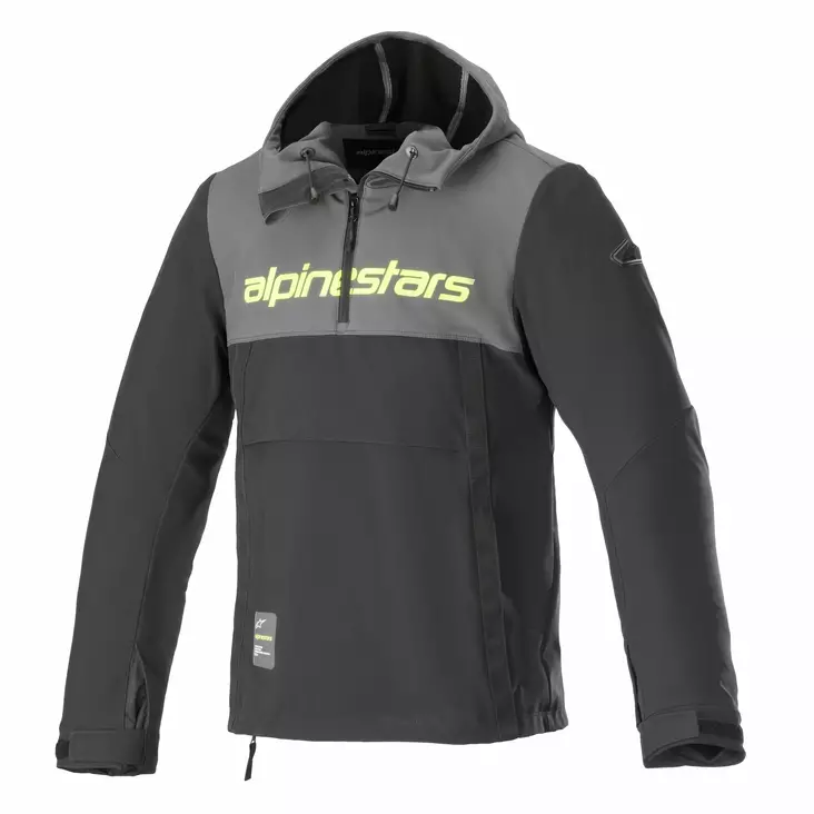 Alpinestars Hoodie Sherpa Grå/Svart/Gul Fluo - Jackor Onroad - D423372 - 1