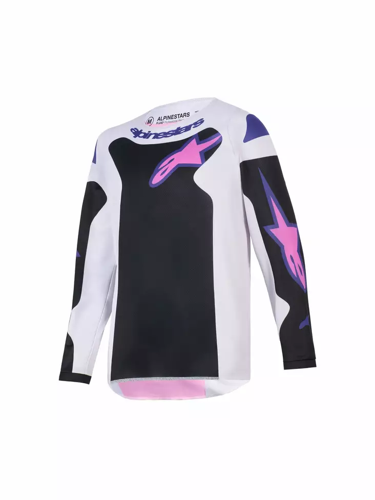 Alpinestars Tröja Youth Fluid Grid Svart/Grå/Lila - Tröjor Offroad - D494542 - 1