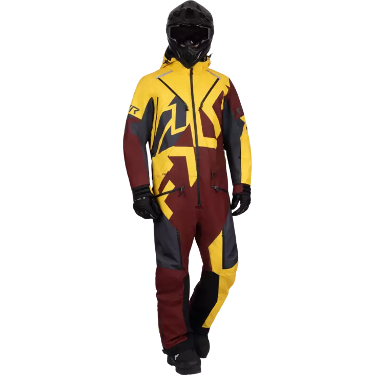 Cold Cross CX FAST Ins Monosuit Yellow/Oxblood - Skoteroveraller - 91202 - 1