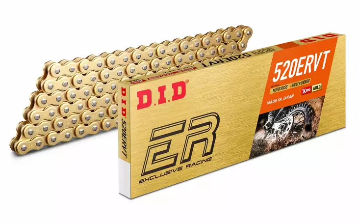 D.I.D 520ERVT G&G Kedja+Kedjelås (FJ) (replaces 520VT) - Kedjor 520 - D518852 - 1