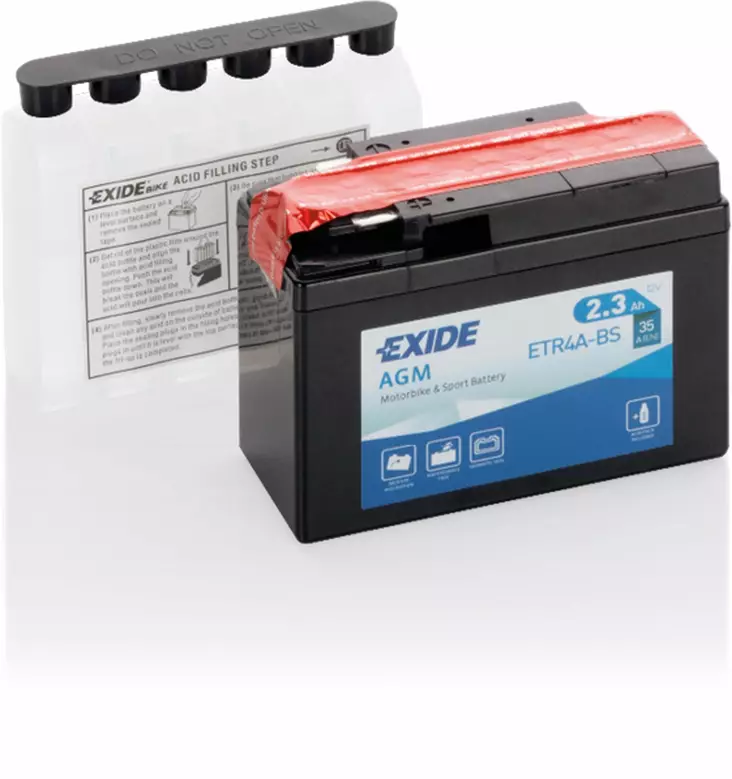 Exide batteri ETR4A-BS - Batteri & Laddning - D528772 - 1