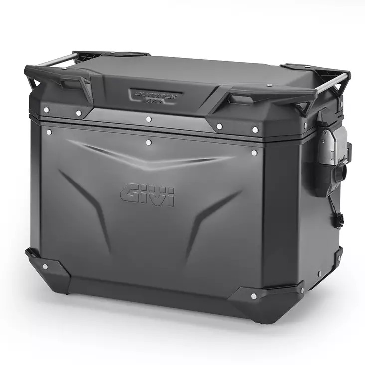 Givi Trekker Outback EVO Black alum. side-case left, 48 ltr, sold without lock - Hårda väskor - D484412 - 1