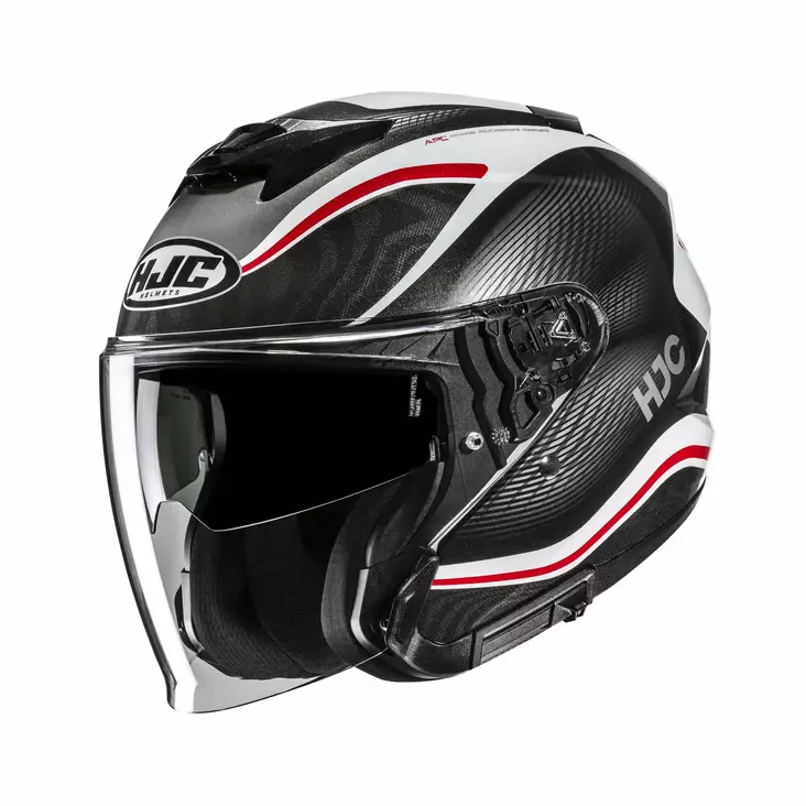 HJC Hjälm i31 Depe Svart/Vit/Röd MC1 - Skoterhjälmar - D505502 - 1