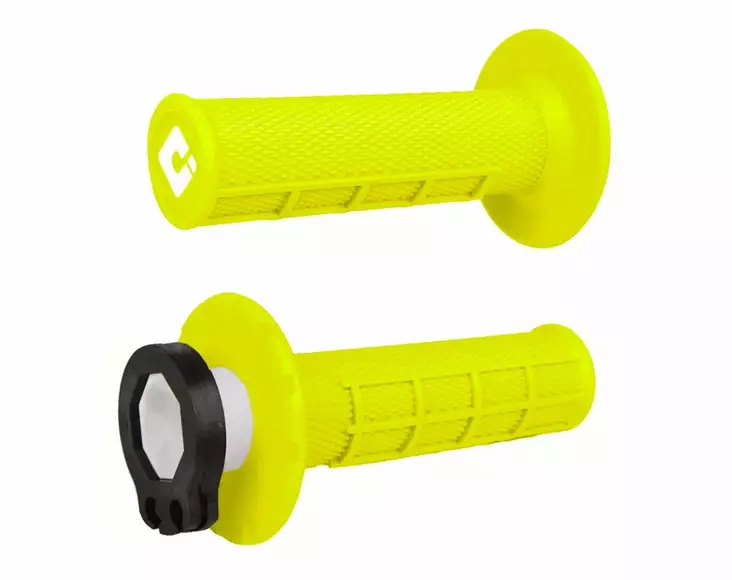 ODI Half-Waffle MX Lock-On Grip Set FLO-Yellow - Handtag - D490182 - 1