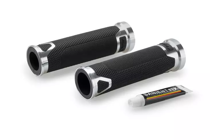 Puig Grips By Pair Puig Hi-Tech Revving 123Mm C/Silver - Handtag - D520302 - 1