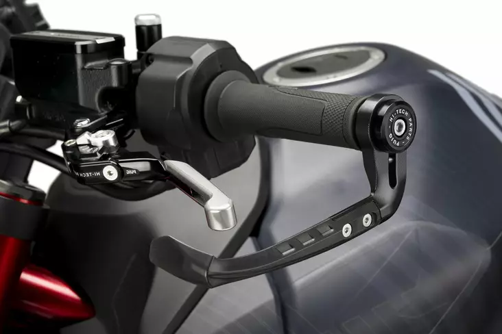 Puig Protector Clutch Lever Raw C/Black - Handskydd - D491232 - 1