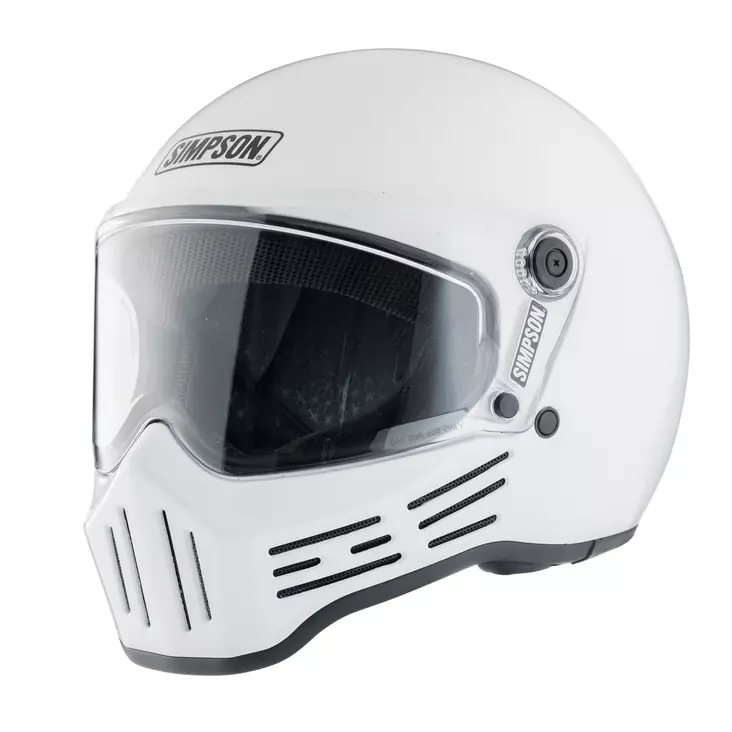 SIMPSON Hjälm M30 Solid Vit - Skoterhjälmar - D516302 - 1