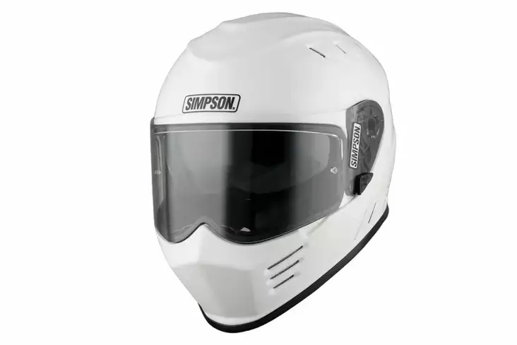 SIMPSON Hjälm Venom 06 solid gloss white - Skoterhjälmar - D471592 - 1