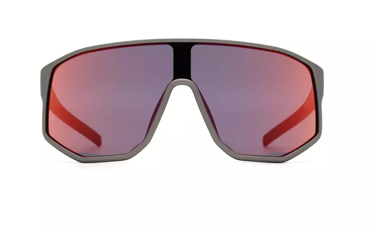 Spect Red Bull Dash Sunglasses Matt Metal Grey w Blue/Red/Purple Mirror lens - Solglasögon - D503042 - 1