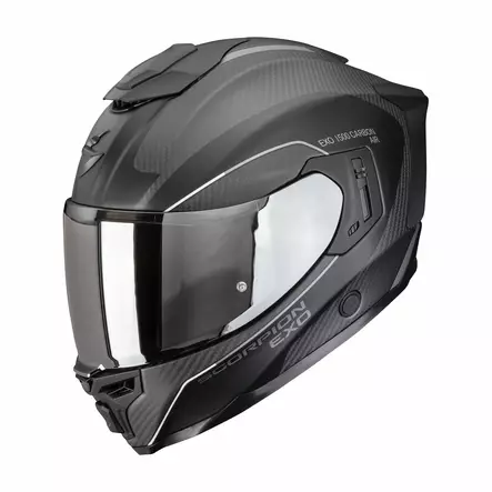 SCORPION Helmet EXO-1500 CARBON AIR MUNDI Matt Black-Silver - Skoterhjälmar - D515013 - 1