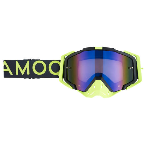 AMOQ Aster Crossglasögon Black-HiVis - Blue Mirror - Goggles Onroad - D417463 - 1