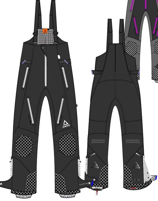 AMOQ Orbit Byxor Dam Svart/Vit - Skoterbyxor - D378823 - 1