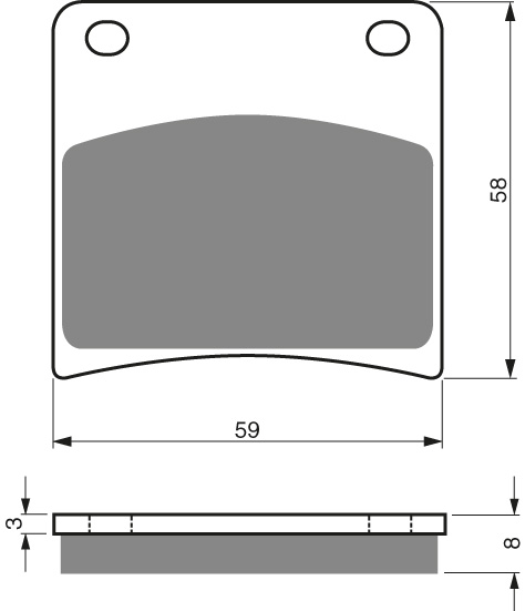 GOLDFREN Bromsbelägg 027 Ceramic carbon AD - Bromsbelägg - D26433 - 1