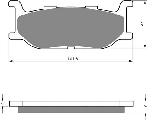 GOLDFREN Bromsbelägg 048 Ceramic Carbon S3 - Bromsbelägg - D26453 - 1