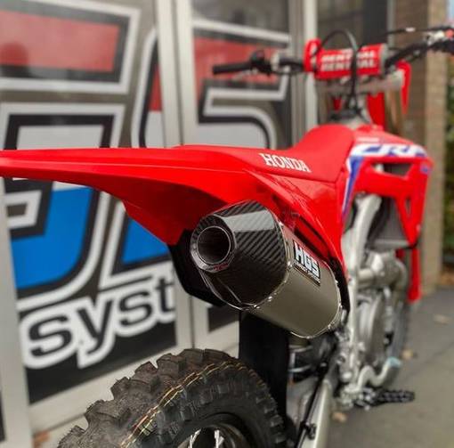 HGS Avgassystem 4T komplett YZ450F 23-.. Carbon end cap - Komplett avgassystem - D444963 - 1