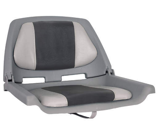 OS FISHERMANS SEAT FOLDING PADDED GREY/CHARCOAL - Bord & Stolar - D130683 - 1
