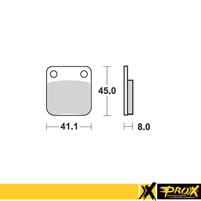 ProX Bromsbelägg bak KX65 '00-23 + RM65 '03-05 - Bromsbelägg - D18263 - 1