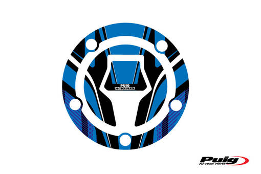 Puig Fuel Cap Cover Mod. Radikal Suzuki C/Blue - Dekaler - D186593 - 1