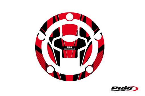 Puig Fuel Cap Cover Radikal Suzuki C/Red - Dekaler - D186313 - 1