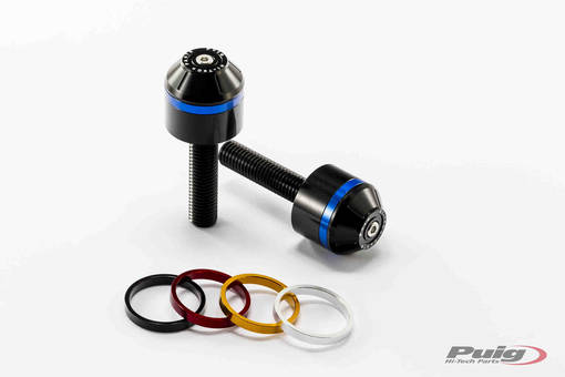 Puig Short Bar End W/Rings Bmw R Nine T C/Black - Styrtillbehör - D185013 - 1