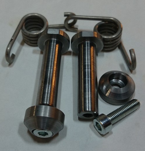 TMV Footpeg Pins Bolt-On 10mm + Springs KTM 05-15 - Fotpinnar - D433853 - 1