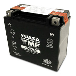 Yuasa Batteri, YTX20L-BS (CP) Inkl syra (3) - Batteri & Laddning - D2653 - 1