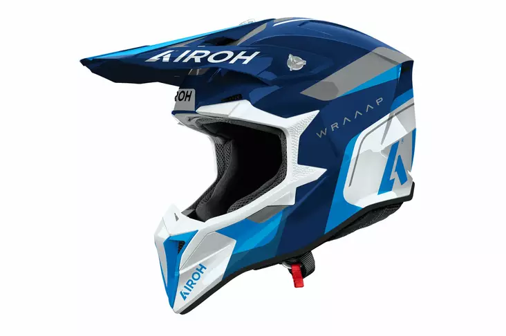 Airoh Hjälm Wraaap Conquer Blå glansig - Skoterhjälmar - D503123 - 1