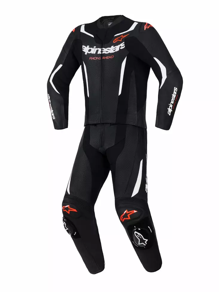 Alpinestars Skinnställ 2PCS GP Force V2 Svart/Vit/Fluo Röd - Skinnställ - D509463 - 1