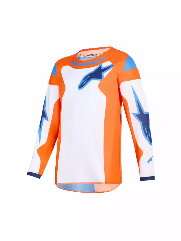 Alpinestars Tröja Youth Fluid Grid Orange/UCLA Blå - Tröjor Offroad - D494543 - 1