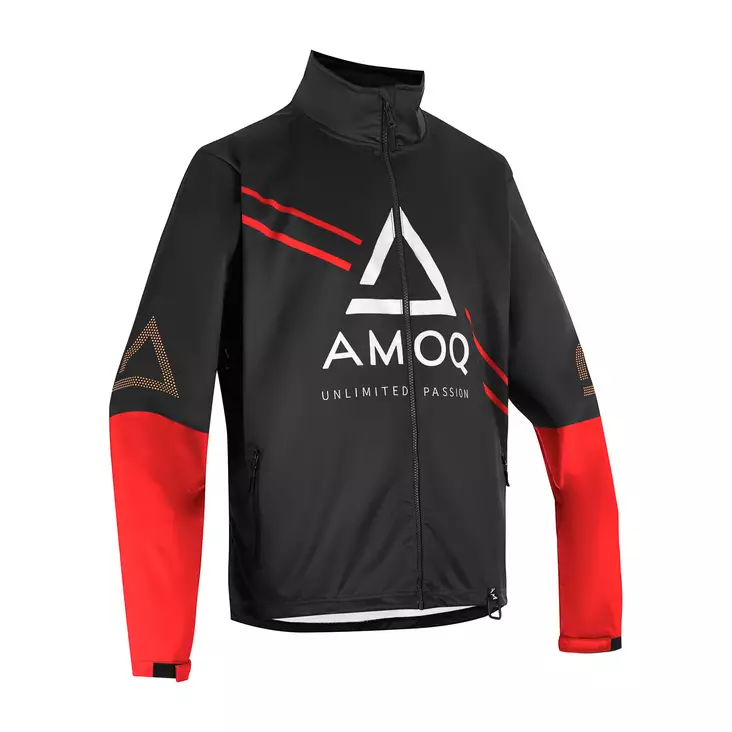 AMOQ Apex Racing Jacka Svart/Röd/Vit - Skoterjackor - D478783 - 1