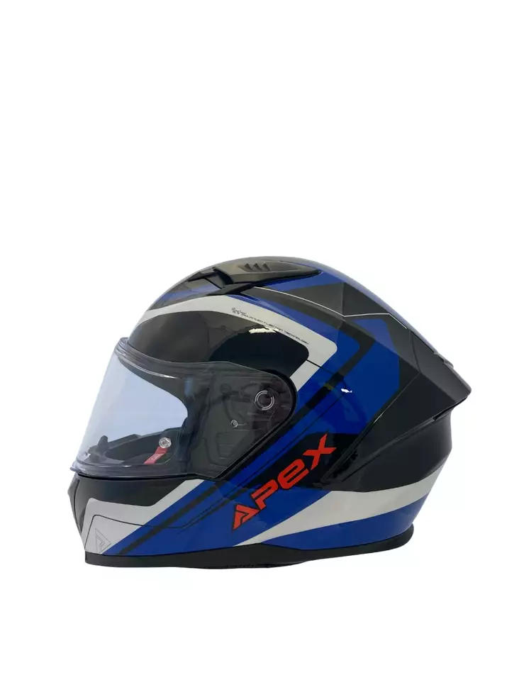APEX Hjälm FI100 Valencia blå/vit/svart - Skoterhjälmar - D488393 - 1