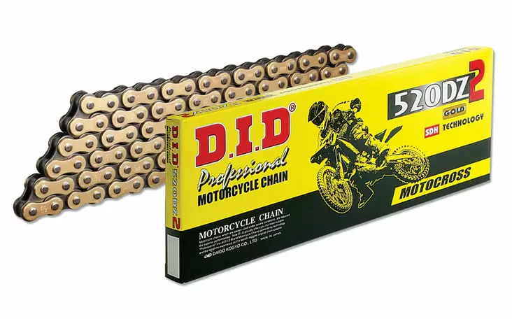 D.I.D 520DZ2 G&B Chain+Connecting link (RJ) - Kedjor 520 - D508523 - 1
