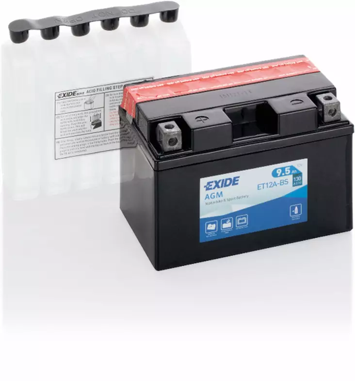 Exide batteri ET12A-BS - Batteri & Laddning - D528783 - 1