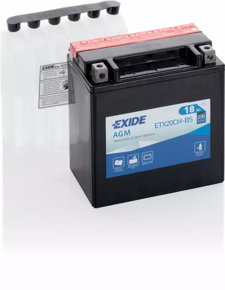 Exide batteri ETX20CH-BS - Batteri & Laddning - D528793 - 1