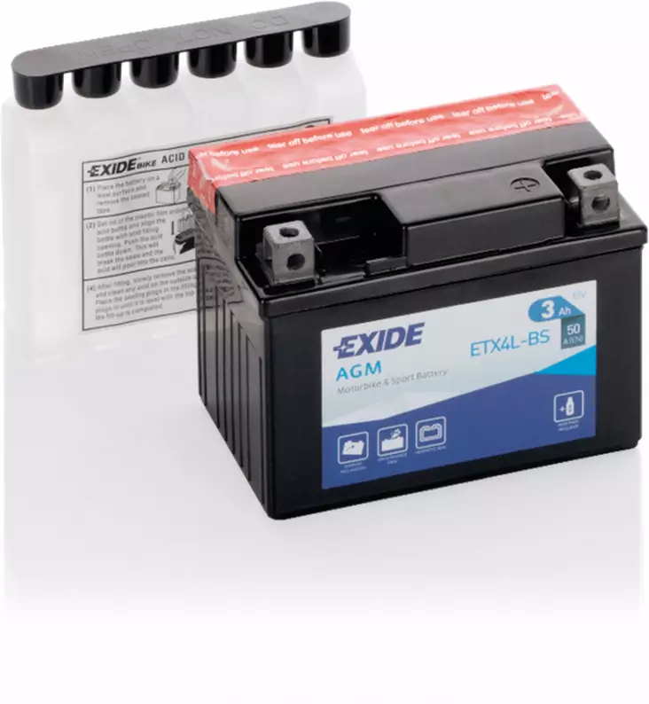 Exide batteri ETX4L-BS - Batteri & Laddning - D528773 - 1
