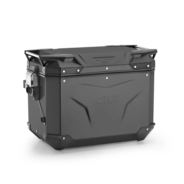 Givi Trekker Outback EVO Black alum. side-case right, 48 ltr, sold without lock - Hårda väskor - D484413 - 1