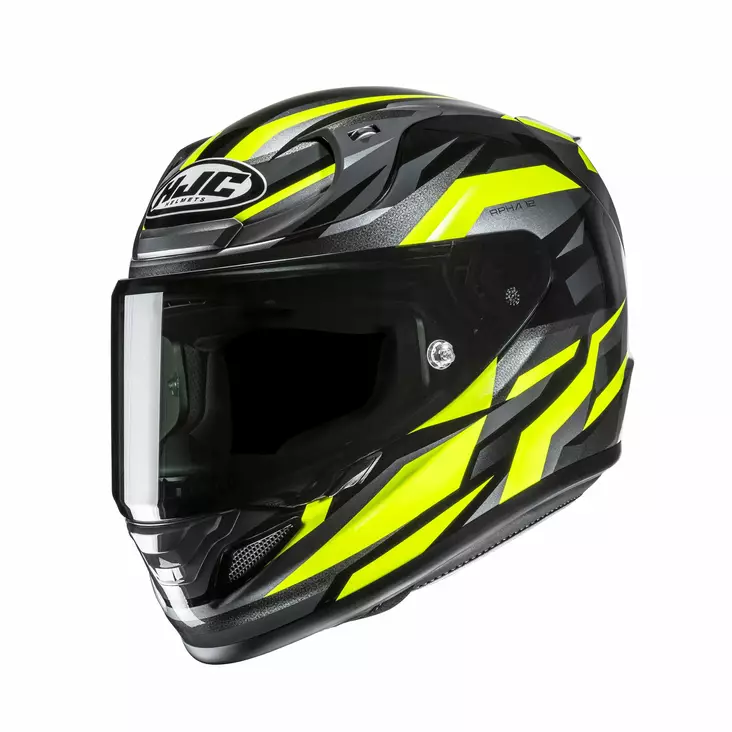 HJC Helmet RPHA 12 Dravix Svart/Fluo Gul MC3H - Skoterhjälmar - D508693 - 1