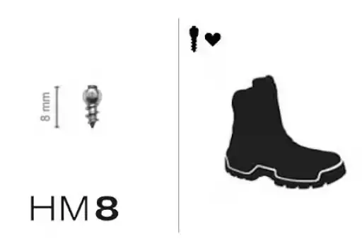 MaxiGrip Dubbsats 8mm 24st. Skodubbar Skobroddar Ink verktyg - Dubbar - D502603 - 1