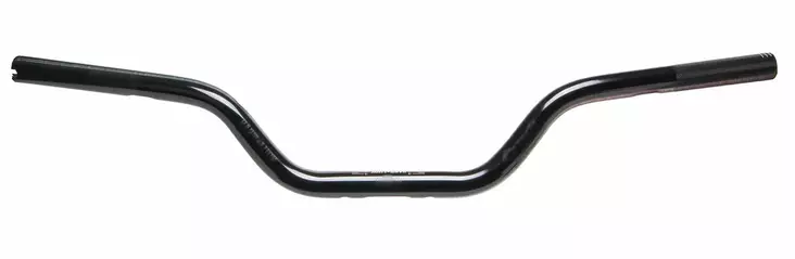 ODI Handlebar V-Twin/Moto "HART-LUCK" 1-1/8" to 1" Polished Black - Styren - D490303 - 1