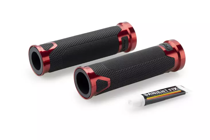 Puig Grips By Pair Puig Hi-Tech Revving 123Mm C/Red - Handtag - D520303 - 1