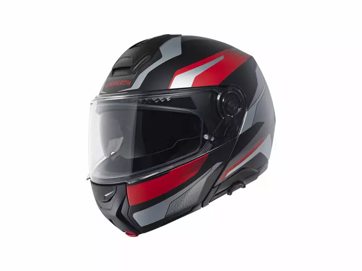 Schuberth Helmet CONCEPT Tracer red matt - Skoterhjälmar - D502943 - 1