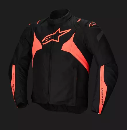 Alpinestars Jacka T-Jaws v4 Vattentät Svart/Röd Fluo - Jackor Onroad - D477374 - 1