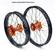 REX WHEELS 18-2,15 KTM ALL EXC-F 95-23, ALL SX-F 95-12 SVART FÄLG/ORANGE NAV 20 - Kompletta hjul - D114604 - 1