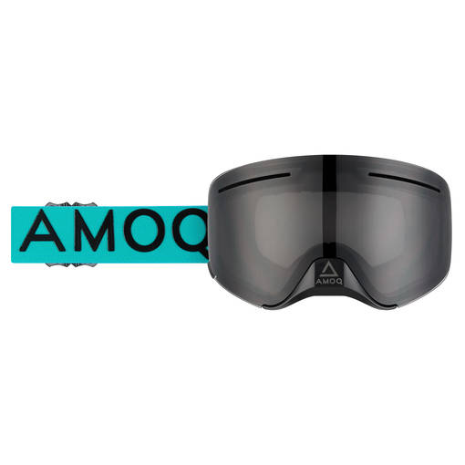 AMOQ Vision Vent+ Magnetic Skoterglasögon Turqoise/Black - Smoke - Goggles - D427794 - 1