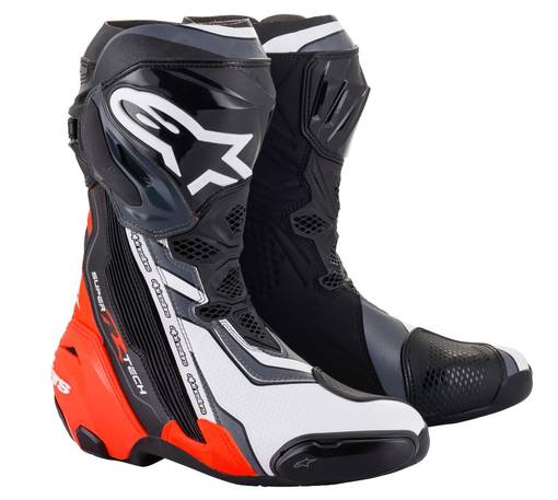 Alpinestars Stövel Supertech R v2 Svart/Fluo Röd/Vit - Stövlar & Skor Onroad - D355884 - 1