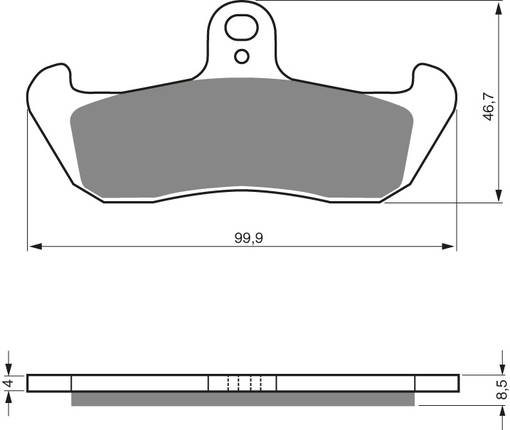 GOLDFREN Bromsbelägg 006 Ceramic Carbon AD - Bromsbelägg - D19254 - 1