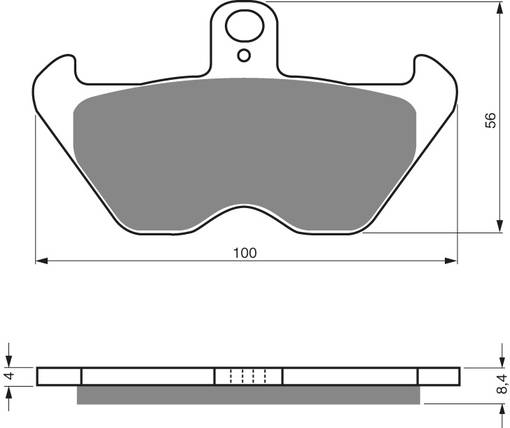 GOLDFREN Bromsbelägg 117 Ceramic carbon AD - Bromsbelägg - D26504 - 1