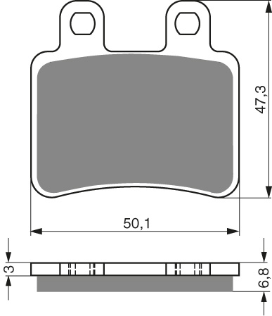 GOLDFREN Bromsbelägg 211 Ceramic carbon AD - Bromsbelägg - D26564 - 1