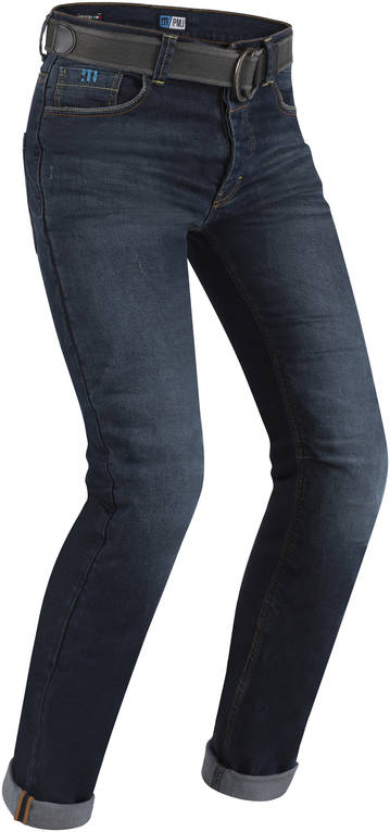 PMJ Jeans Caferacer Blå, bälte ingår - Byxor Onroad - D369724 - 1